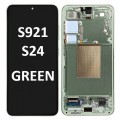 Samsung SM-S921 (S24 5G 2024) OLED LCD touch screen (Original Service Pack) with frame [Green] GH82-33287E